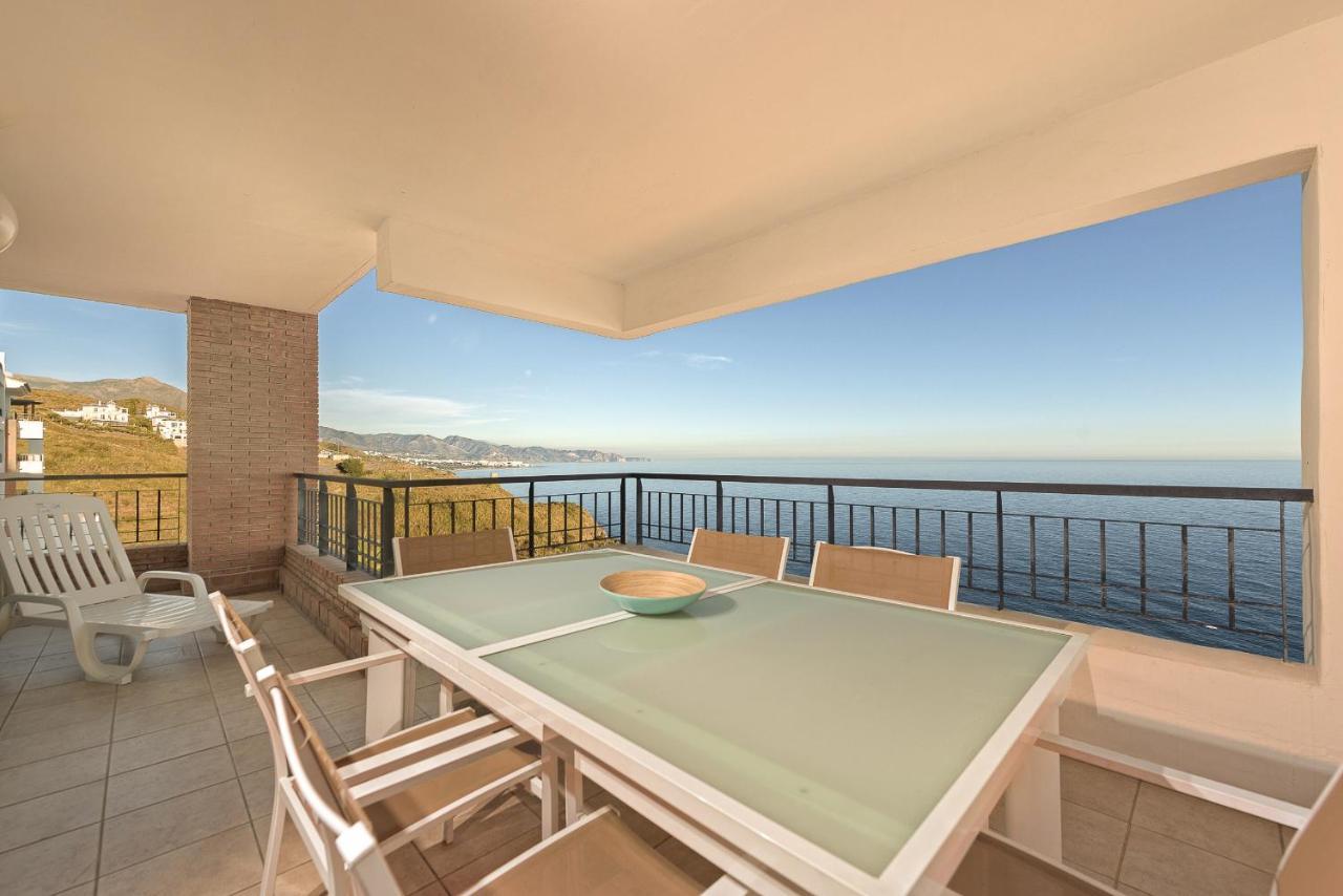 Impresionante Apartamento Vista Mar Frontal Torrox Exteriör bild