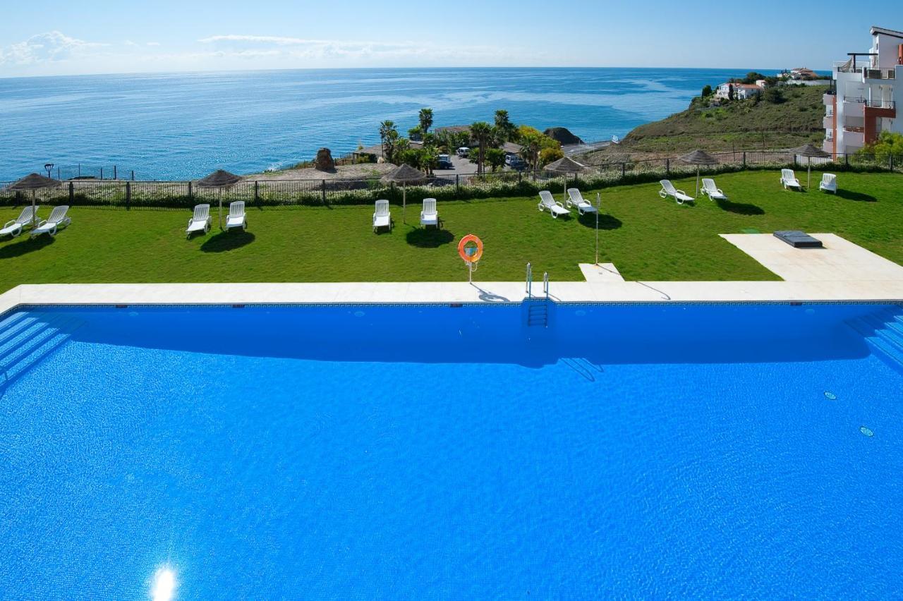 Impresionante Apartamento Vista Mar Frontal Torrox Exteriör bild